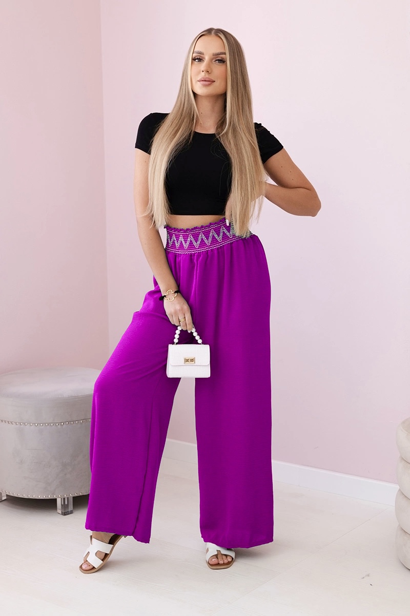 Παντελόνα με λάστιχο σφιγγοφωλιά στη μέση