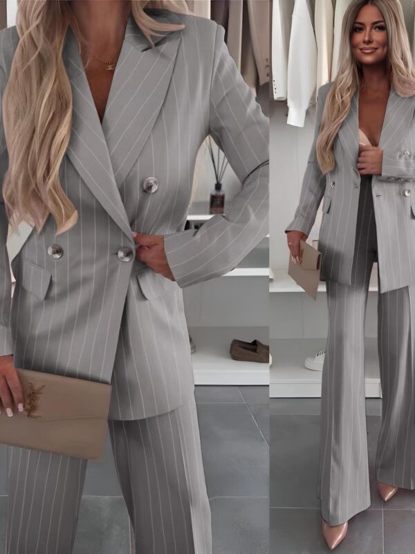 Κοστούμι παντελόνι και σακάκι με ρίγες